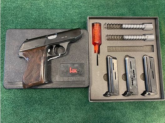 HK P4 Kal.7,65 met conversie bestaande uit loop in 22LR en 6,35