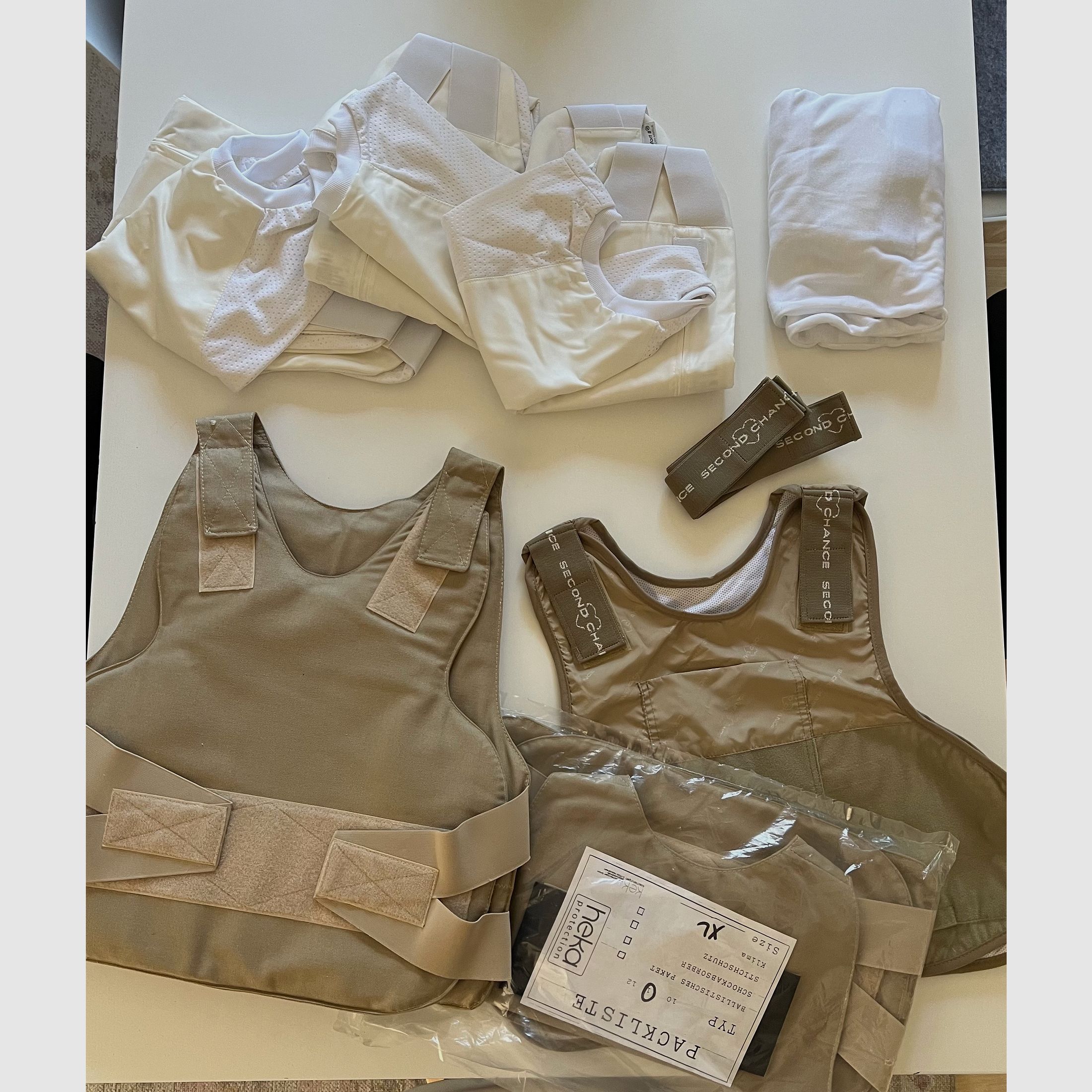 Schutzweste Polizei HEKA Second Chance XL + Zubehör!