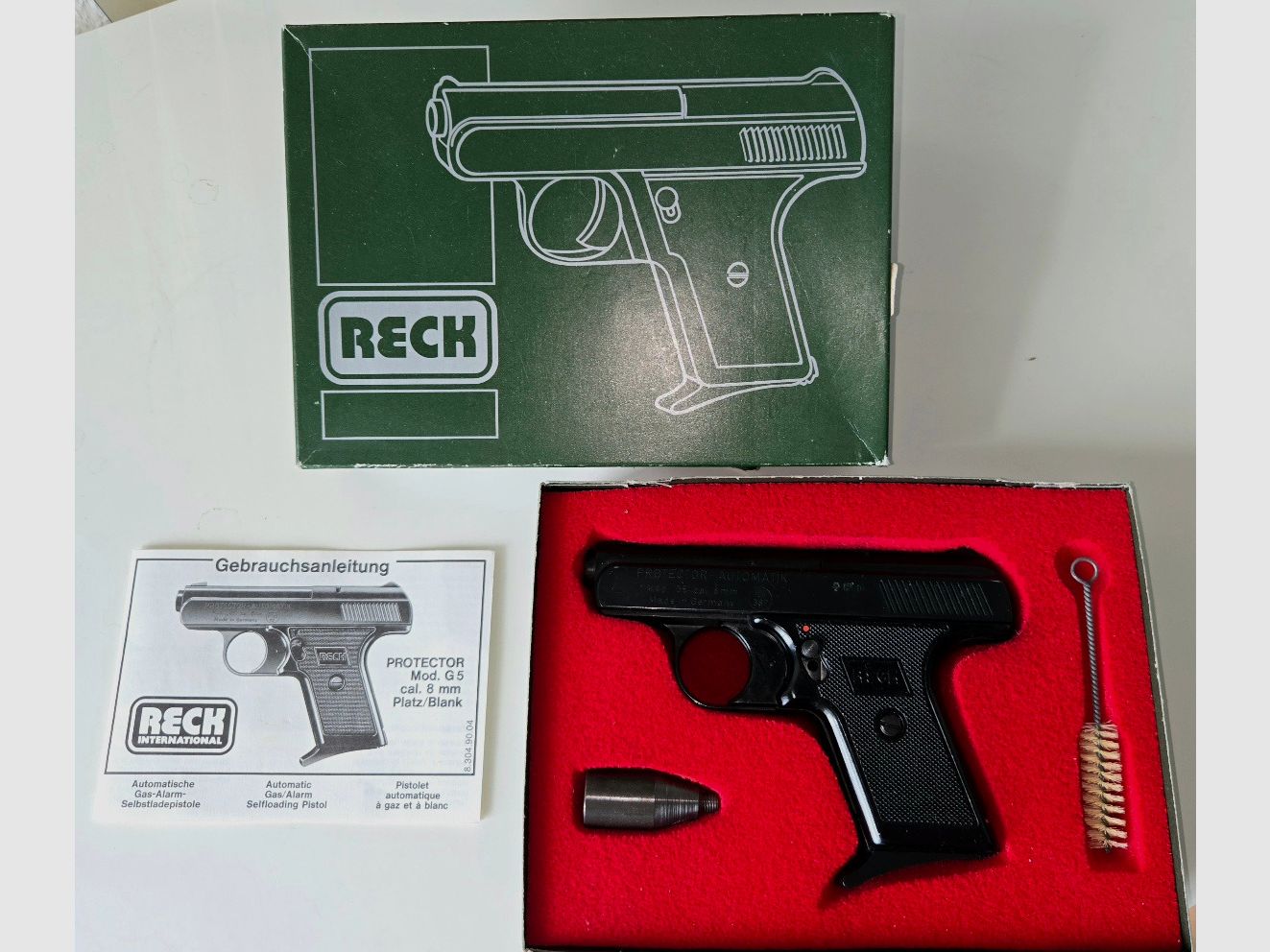 Reck Automatik Gas+Startpistole Modell G5, Kaliber 8mm 