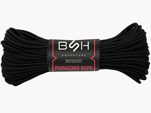 Linka Paracord BSH ADVENTURE Czarna BR-005B