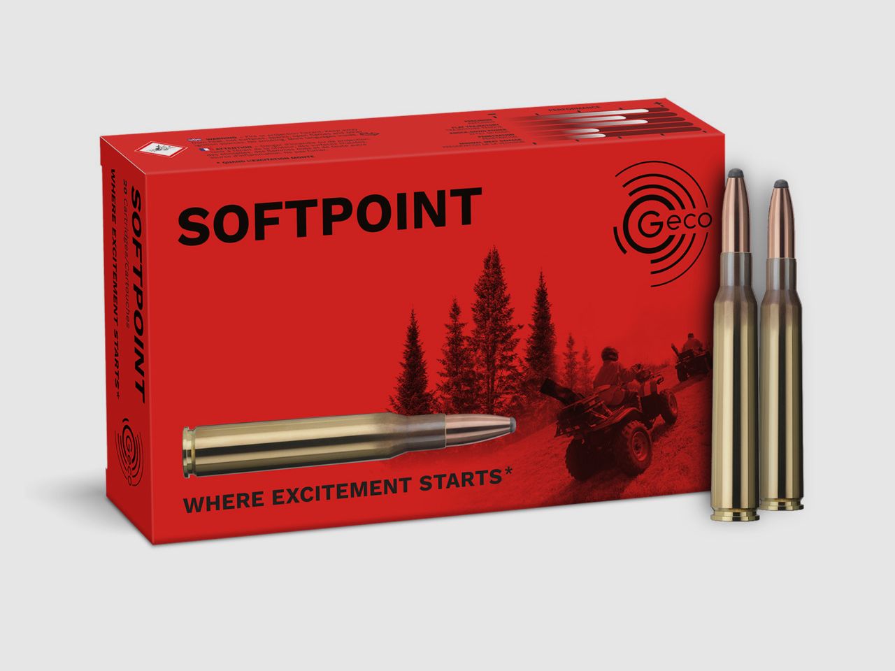 GECO 7×64 10,7g 165GR Teilmantel – Box mit 20