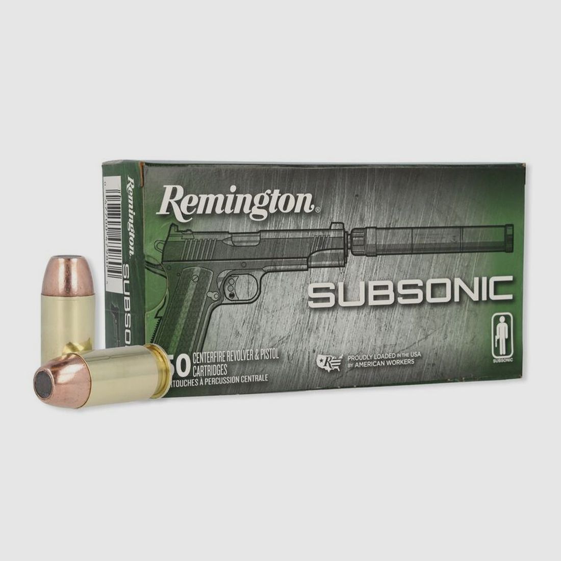 Cartouche Remington FFW .45ACP, FNEB 230gr (Subsonique) VE50