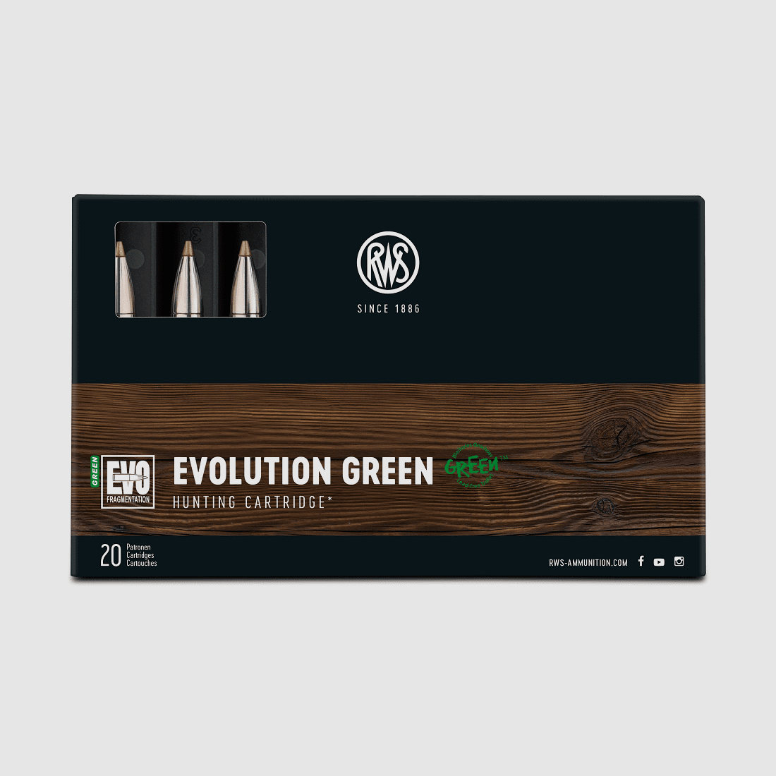 RWS 8x57 JS Evo Green 139gr. - 20 pcs