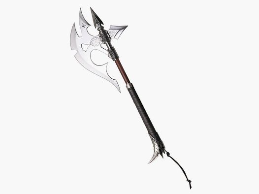 Black Legion War Axe with Engraved Runes