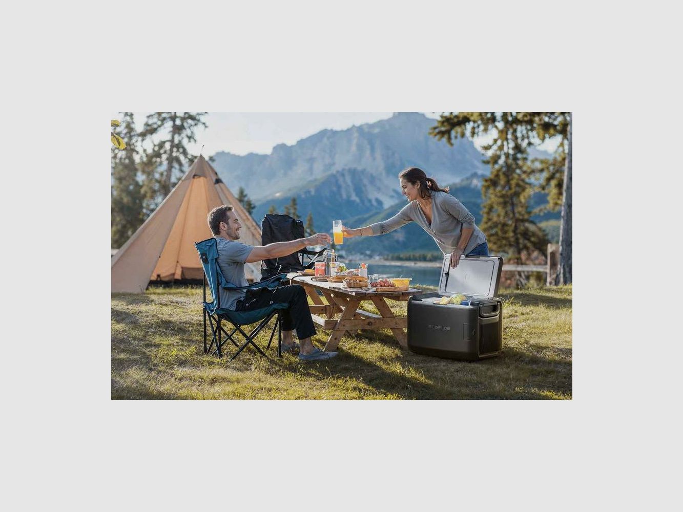 EcoFlow GLACIER Classic Elektrische Kühlbox 55 L Doppelzone - Camping & Vanlife, Bild 6 von 8