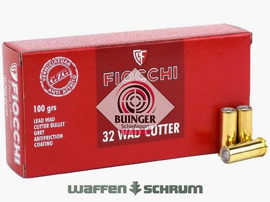Fiocchi LWC 6.5 g - 100gr. .32S&WLongWC