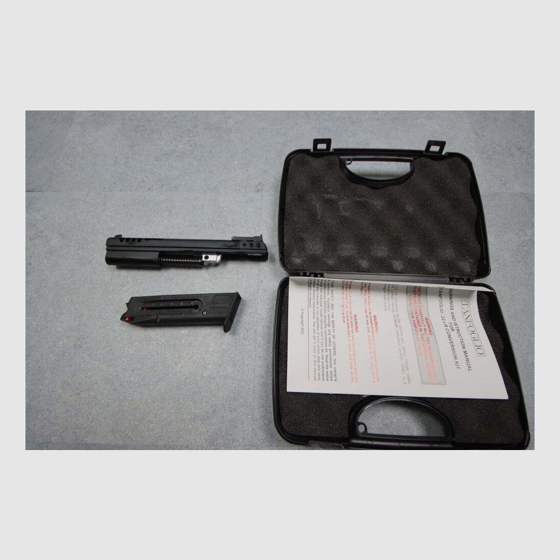 Sistema intercambiabile Tanfoglio per telaio in acciaio corto