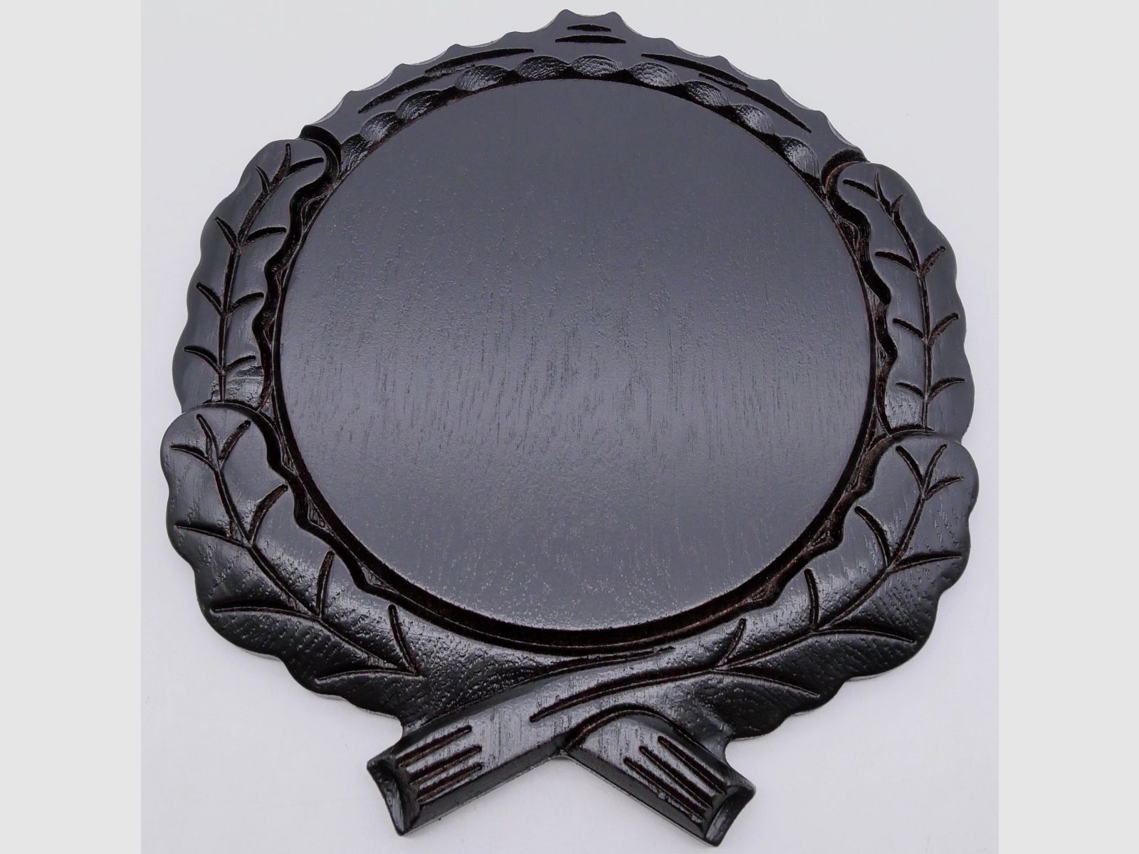 Carved oak wood signs for boar weapons dark 17 cm