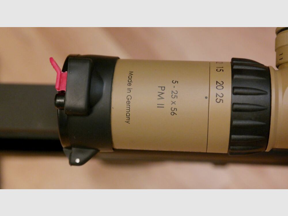 Büchse Fortmeier M2002 Kal. .338 Lapua Magnum mit S&B 5-25x56 PM II Pfandversteigerung 17.7.25