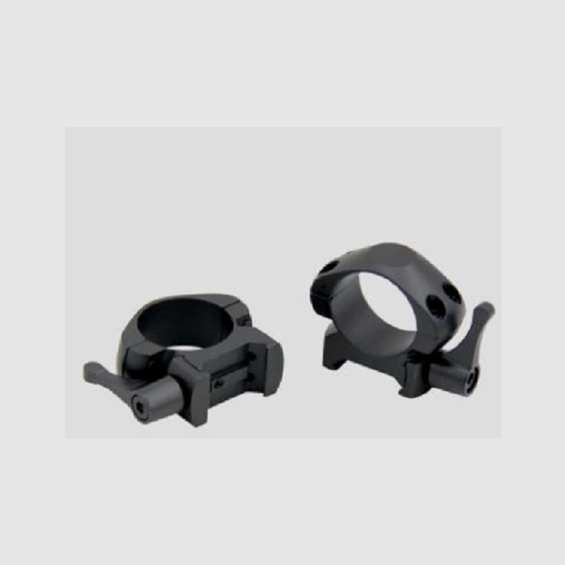 Hebel-Stahl-Zielfernrohr-Montage-Ringe für Picatinny/Weaver - Ringe: = 30,0 mm und BH 15 mm - UVP 49,00 €