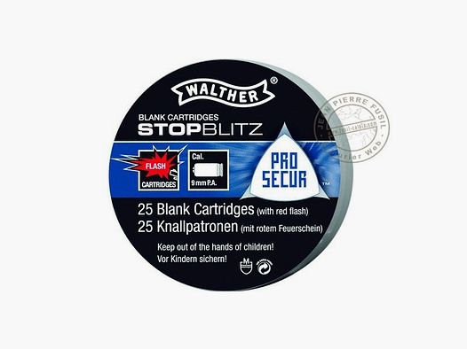 Kartusze 9mm do pistoletu na naboje - Stop-Blitz / 25