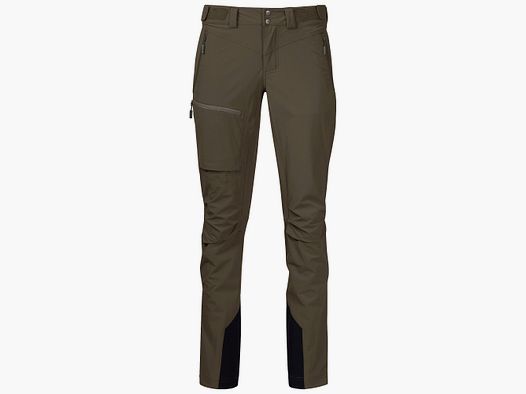 Bergans Breheimen Pantalones Softshell Mujer Verde Oscuro Barro L