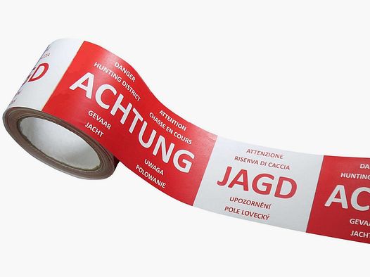 PE-Absperrband "ACHTUNG JAGD" International