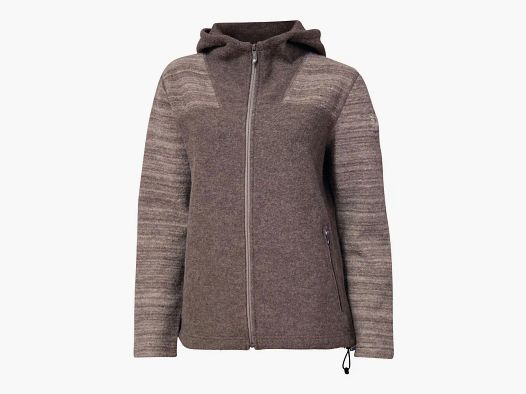Ivanhoe Damen-Wolljacke Annie Hood mit Kapuze (Dark Khaki)