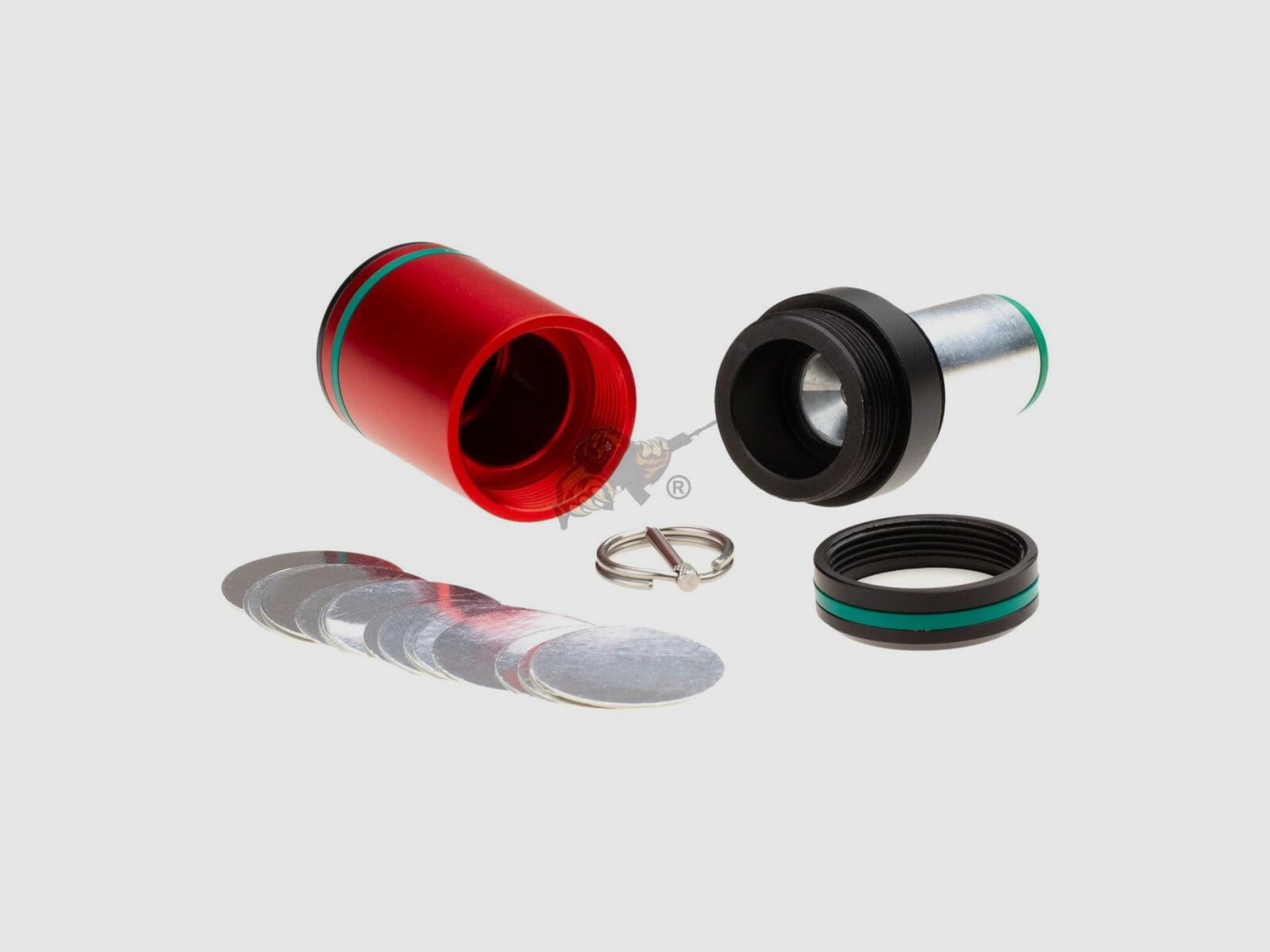 Echo Sound Grenade - Grenade Airsoft en Rouge - StratAIM