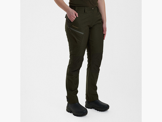 Lady Chasse Hose - Olive Night melange – Kleidergröße Damen: 36
