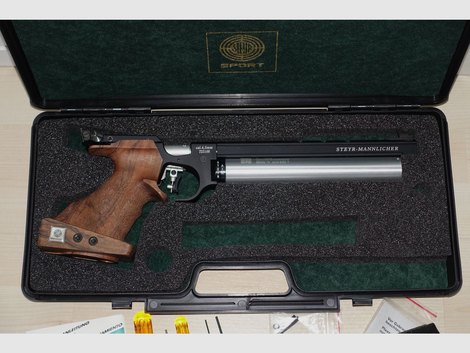 TOP Angebot neuwertige Steyr LP10 Pressluft Matchpistole / Bitte lesen!