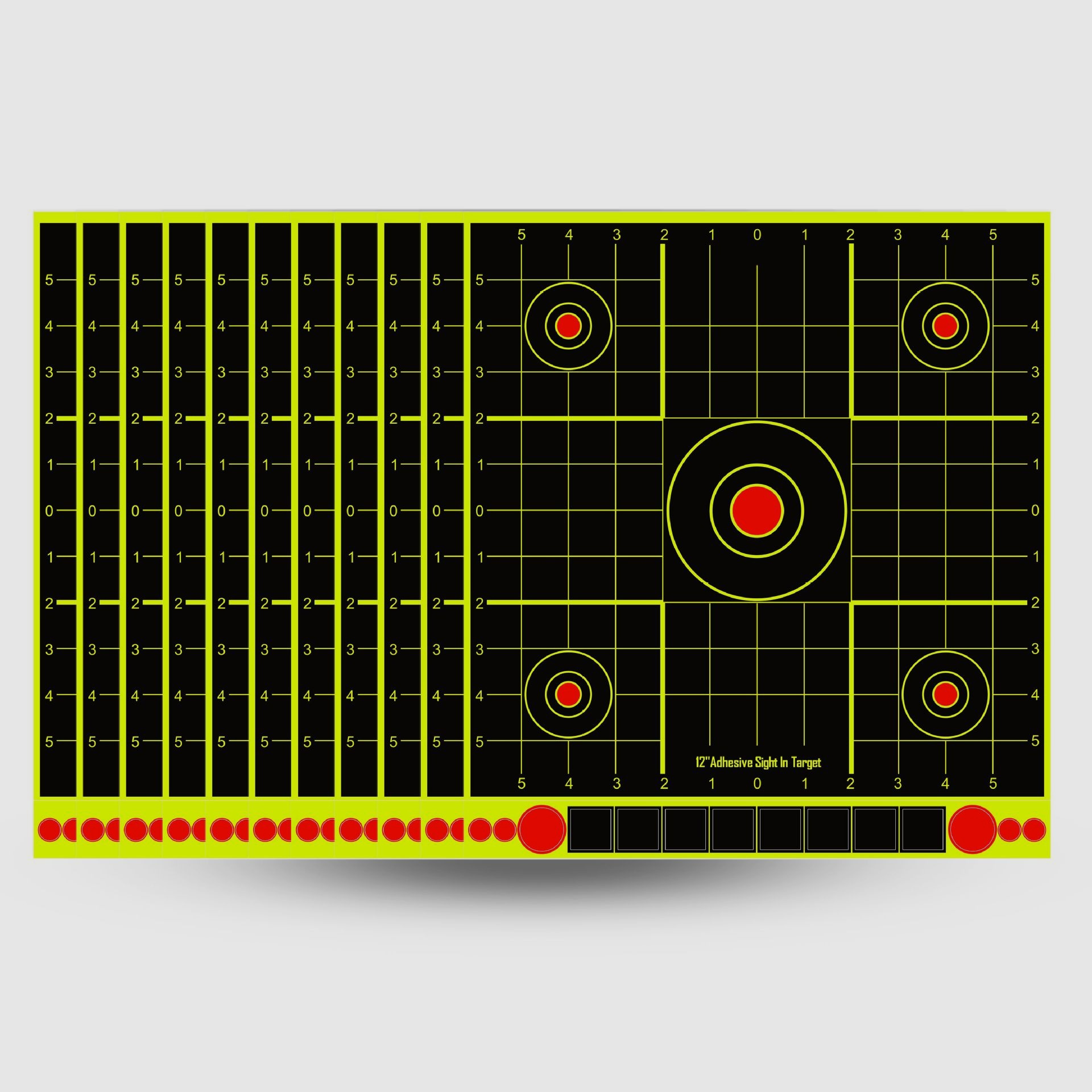 12x13,2 Zoll Training Zielscheiben, Splatter Papier, Aufklebe Sticker, gute Erkennbarkeit auch für Longrange