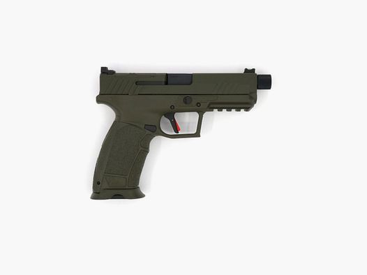 Pistolet Tisas ZIGANA PX-9 Duty TH Gen3 OR vert OD cal. 9mm Para, chargeur SIG P226 de 18 coups, canon fileté de 4,6", incl. holster