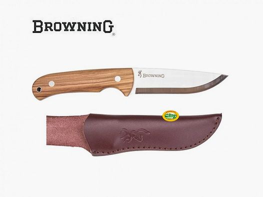 BROWNING Messer Korvar mit Lederholster