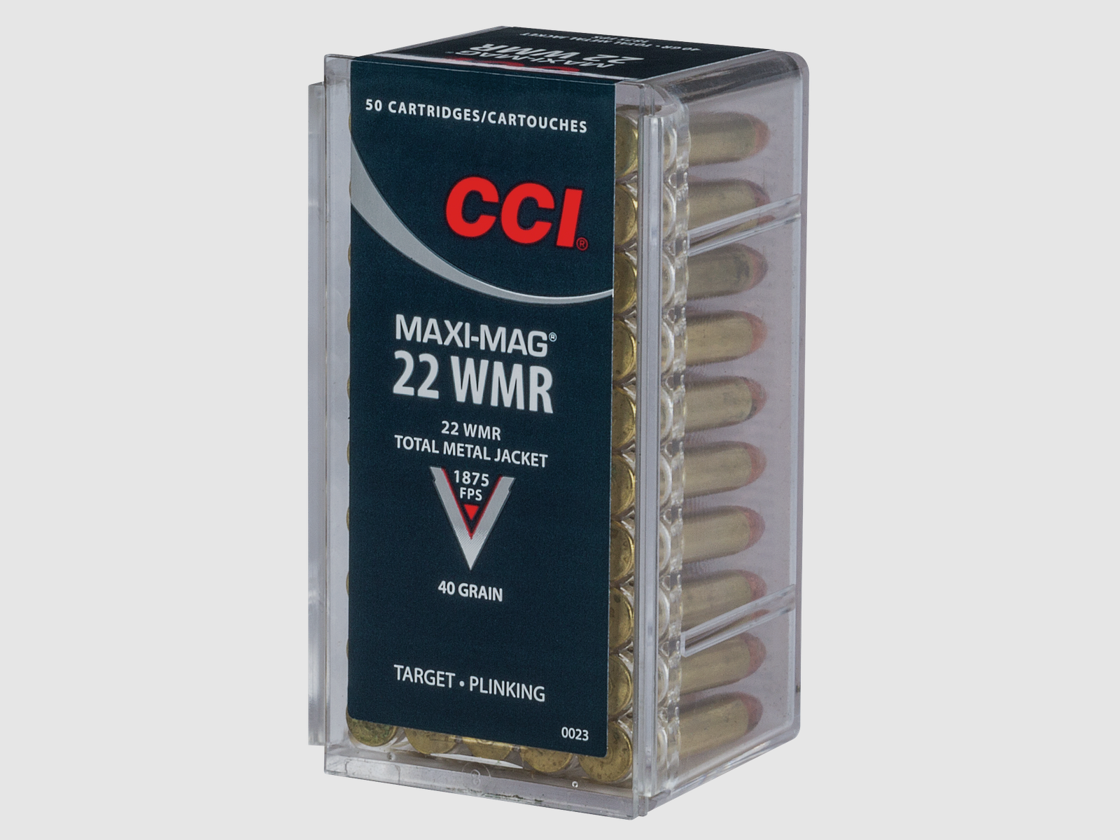 CCI Munizioni per fucile .22 Win. Mag. 2,6g Total Metal Jacket Maxi Mag