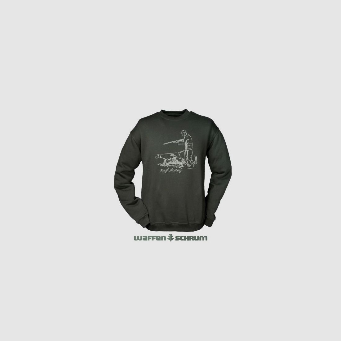 Hubertus Sweatshirt Rough Shooting Olijf