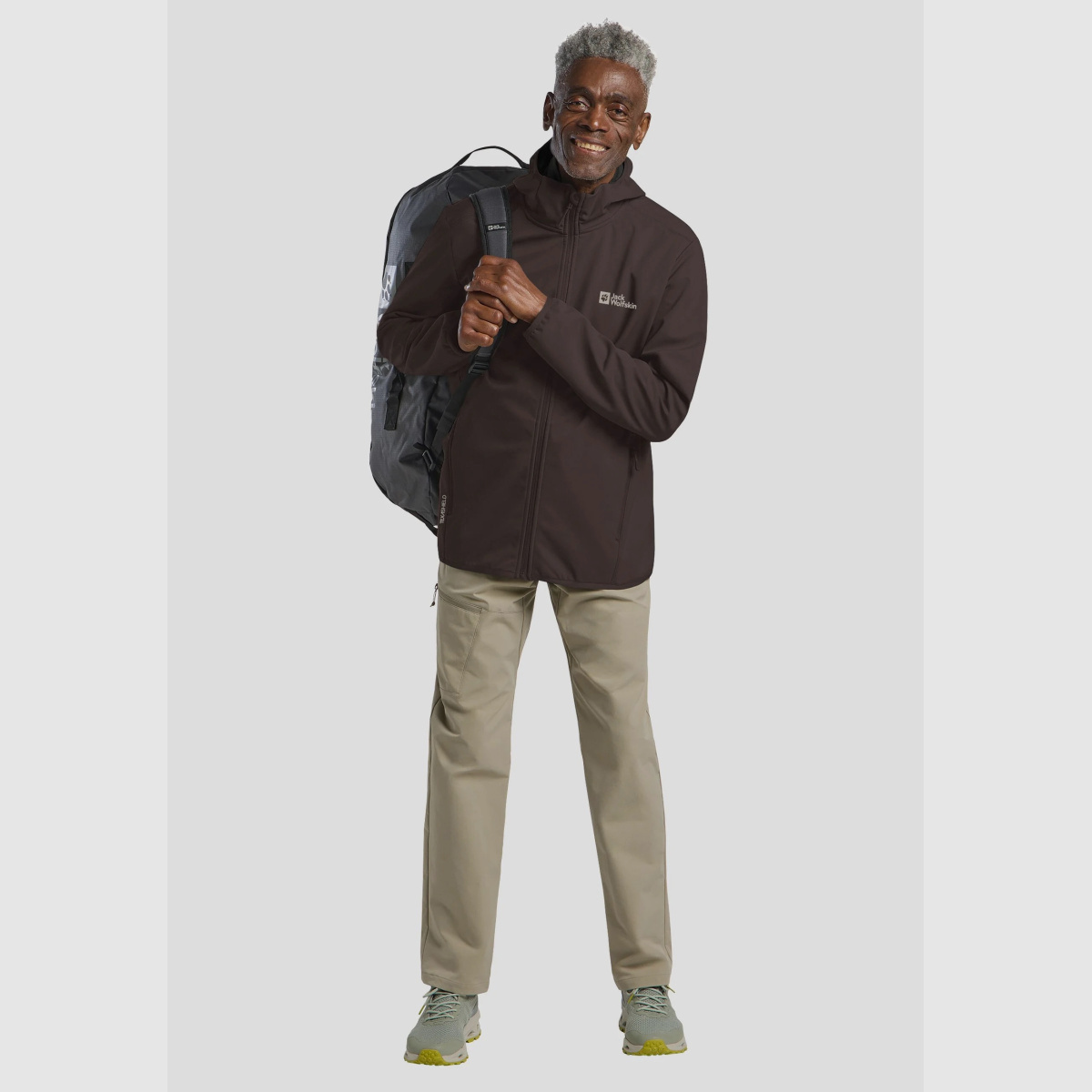 JACK WOLFSKIN Bornberg Hoody M Softshell Jacket Men Peat Brown