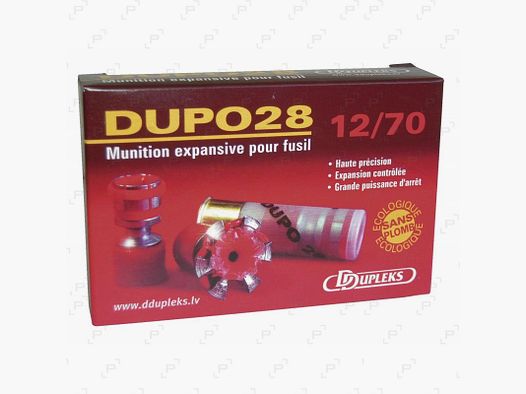 Cartouches de chasse à balle DDUPLEKS CAL 12/70 - DUPO 28