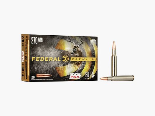 270 Winchester Federal 130 gr Barnes TSX VE20