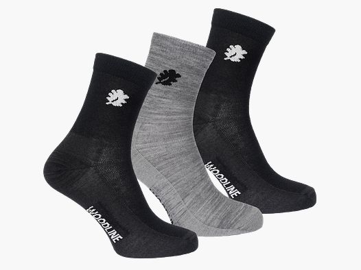 Woodline Liner Socken Merinowolle 3er-Pack 40-45