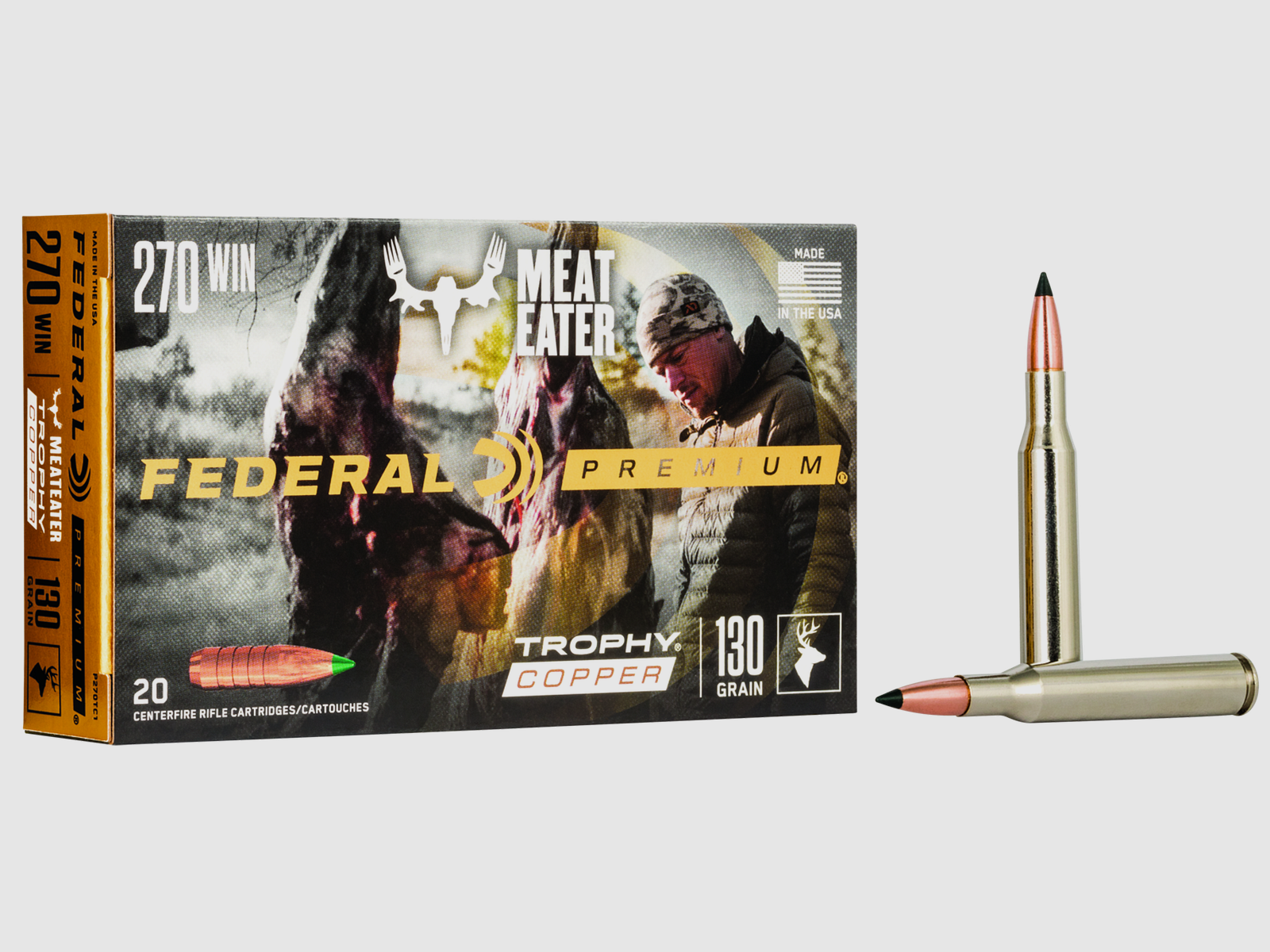Federal Rifle Ammunition Premium .270 Win. 8.4g Trophy Copper