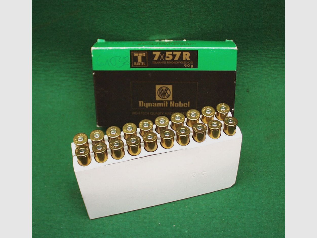 RWS Hülsen 7x57R, gebraucht