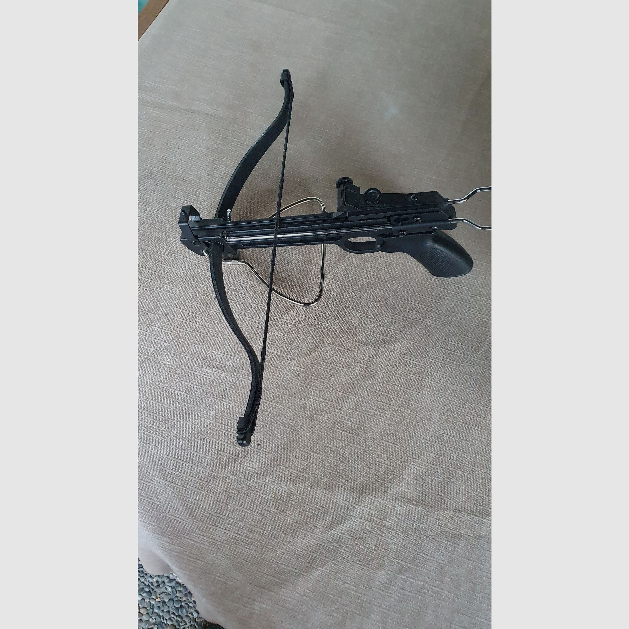 Pistolenarmbrust 50 lbs mit 7 Alubolzen Armbrust