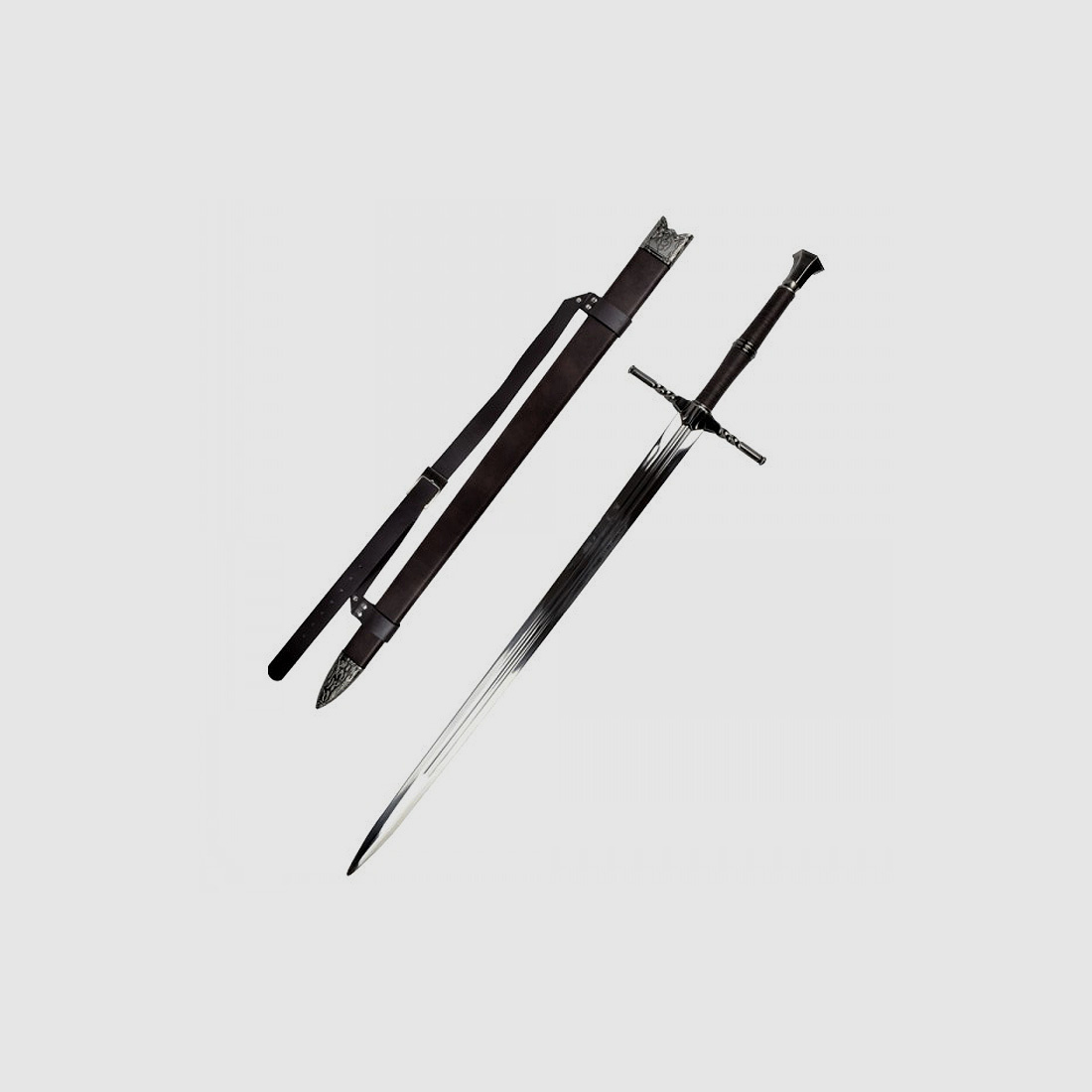 Spada d'acciaio di Witcher con fodero
