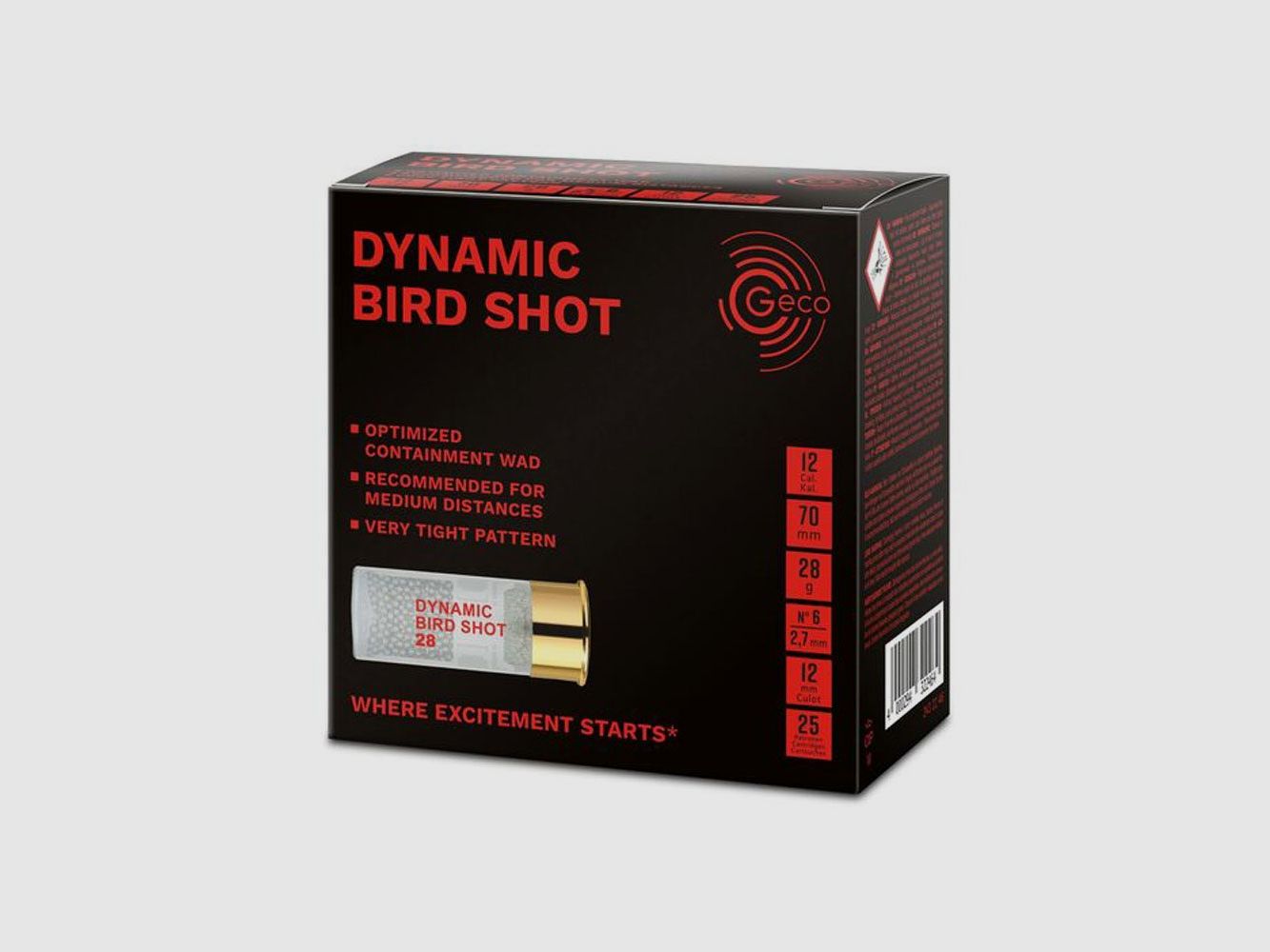 Geco 12/70 Dynamic Bird Shot 2,7 mm 28g