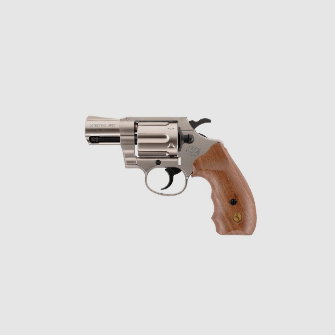 Colt Gasrevolver Detective Spezial Nickel/Holz 9mm RK, Bild 1 von 12