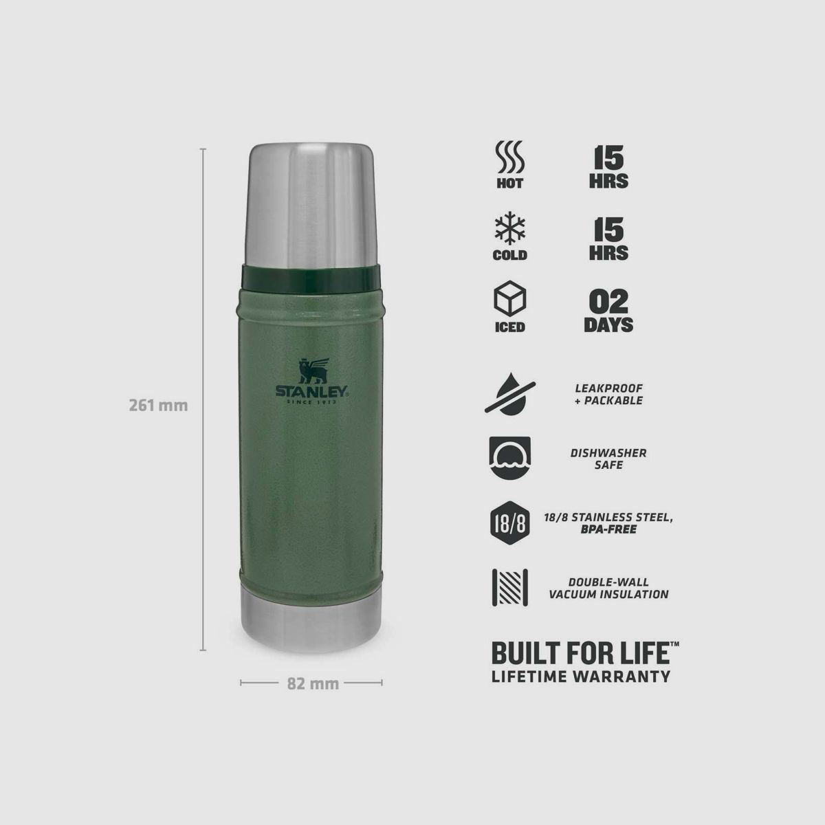 Botella de vacío STANLEY Classic 0,47 litros