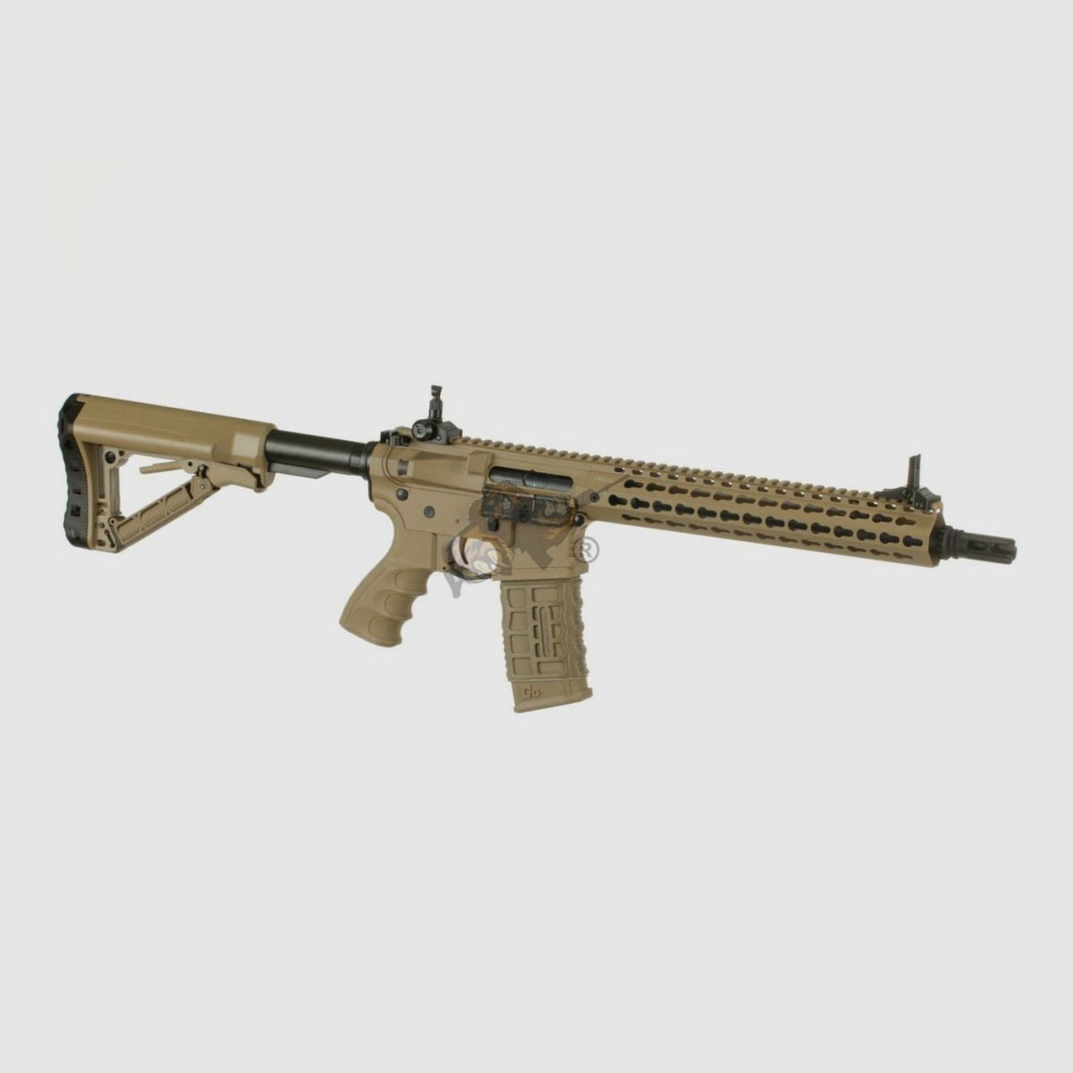 G&G CM16 SRXL with ETU in Desert Airsoft S-AEG free from 18