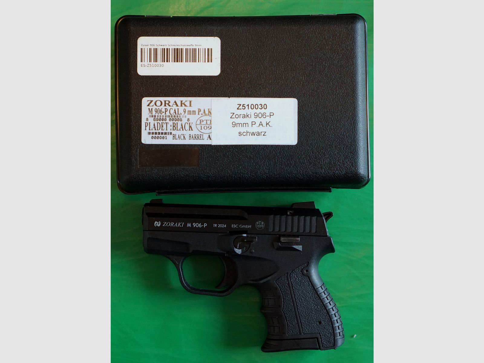 Zoraki 906-P pistola de fogueo 9mm P.A.K. (PTB 1099) - como nueva!