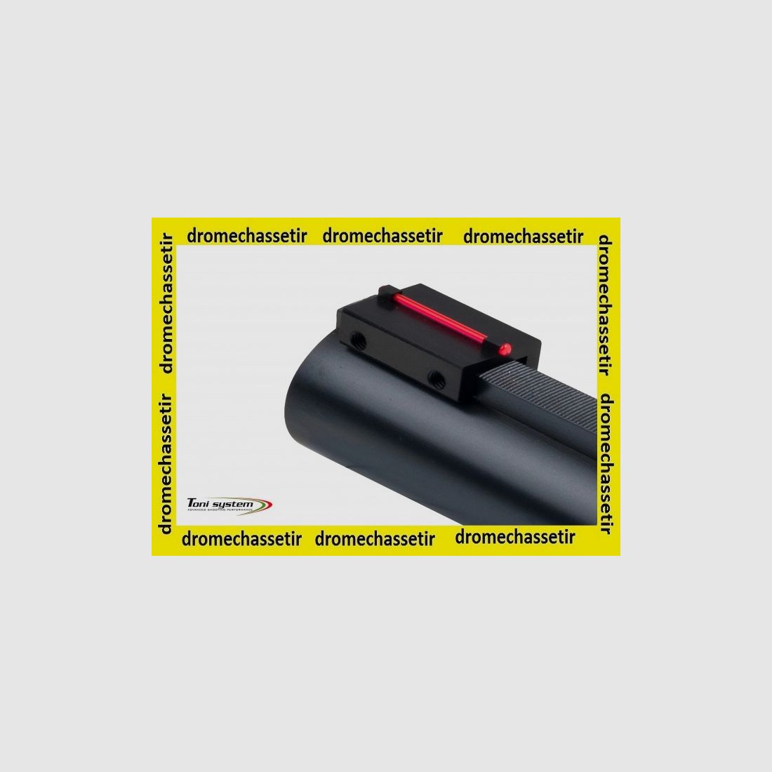 Vaste richtkijker op 8mm geventileerde rail met rode fluorescerende 1mm vezel