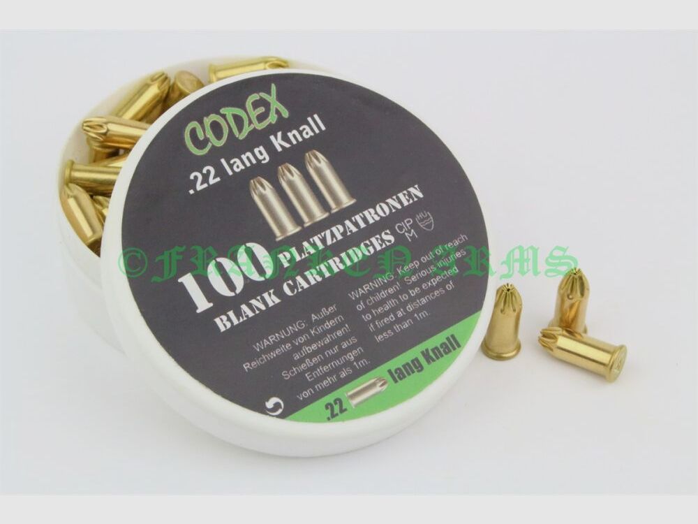 Codex .22 long blank 100 pieces