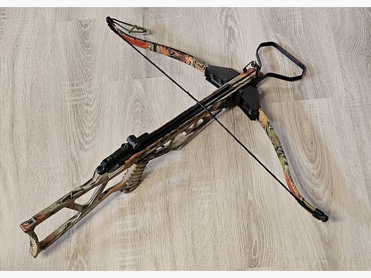 Arco a ricurvo pieghevole Skeleton Hunter 120lbs – Black Camo incluso 31 dardi in carbonio