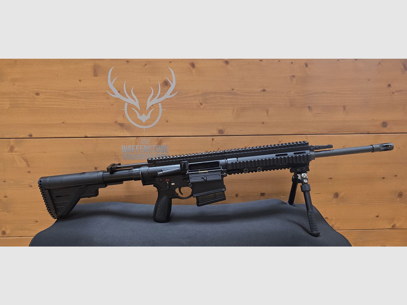 Heckler & Koch MR308 – top condition – proofed 2016 – precision semi-auto .308 Win with swivel and adjustable Atlas bipod