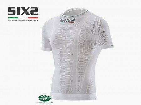 SIX2 T-Shirt intima bianca manica corta