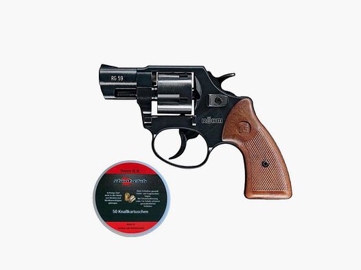Various Röhm RG 59 Le Petit blued blank firing revolver