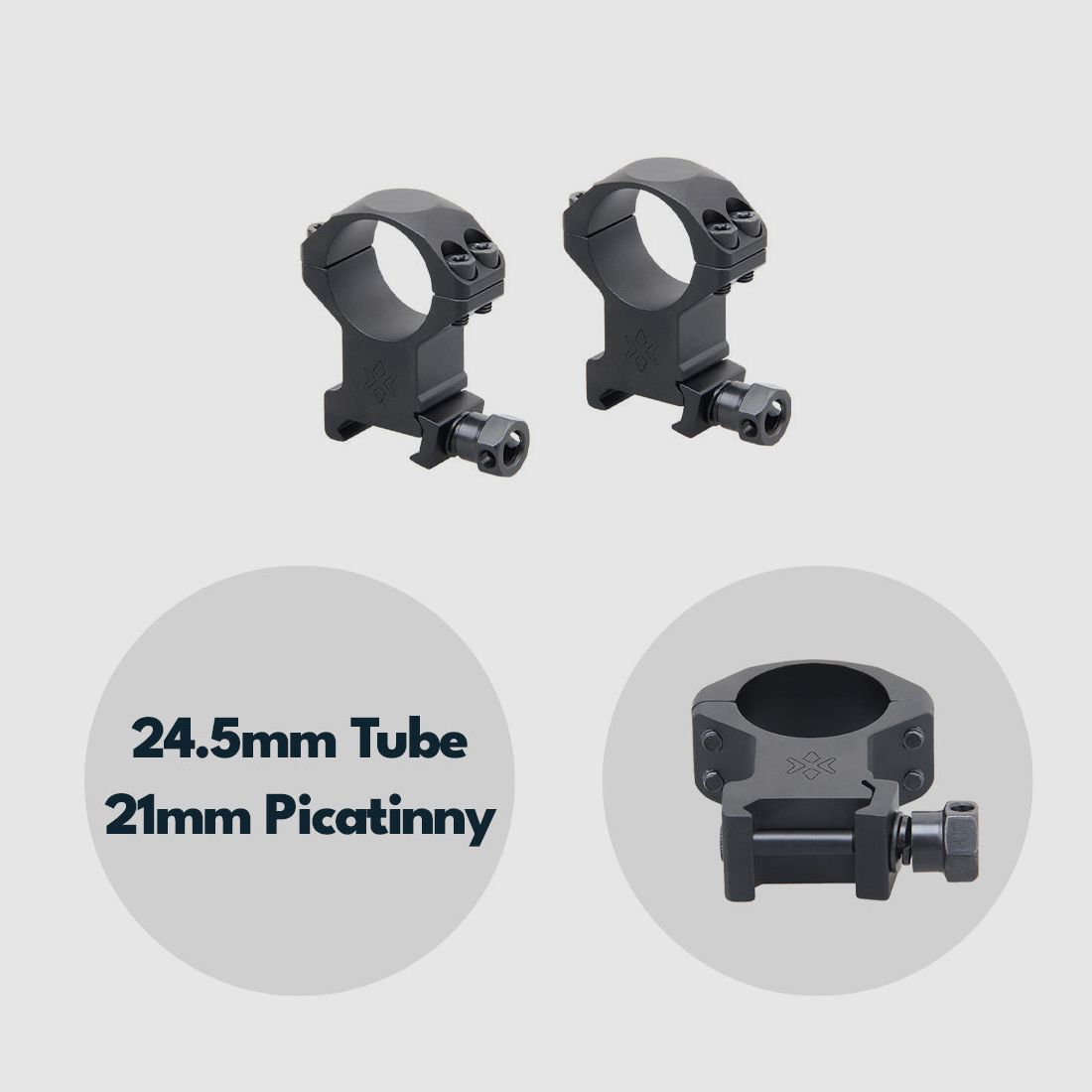 Vector Optics XASR-2502 X-Accu Montage für 25,4mm Tubus, 21mm Picatinny, h=32mm