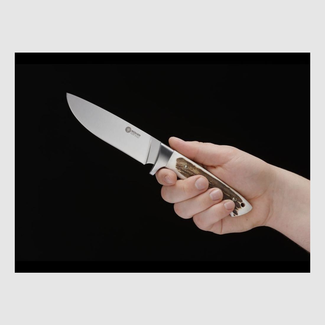 Böker Arbolito Hunter Hirschhorn Fahrtenmesser, Bild 6 von 6
