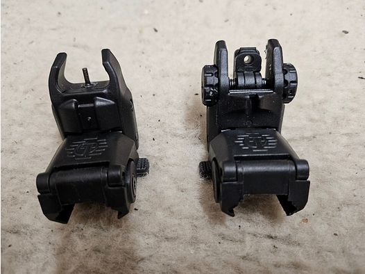 Flip Up Sights AR10 AR15 M4
