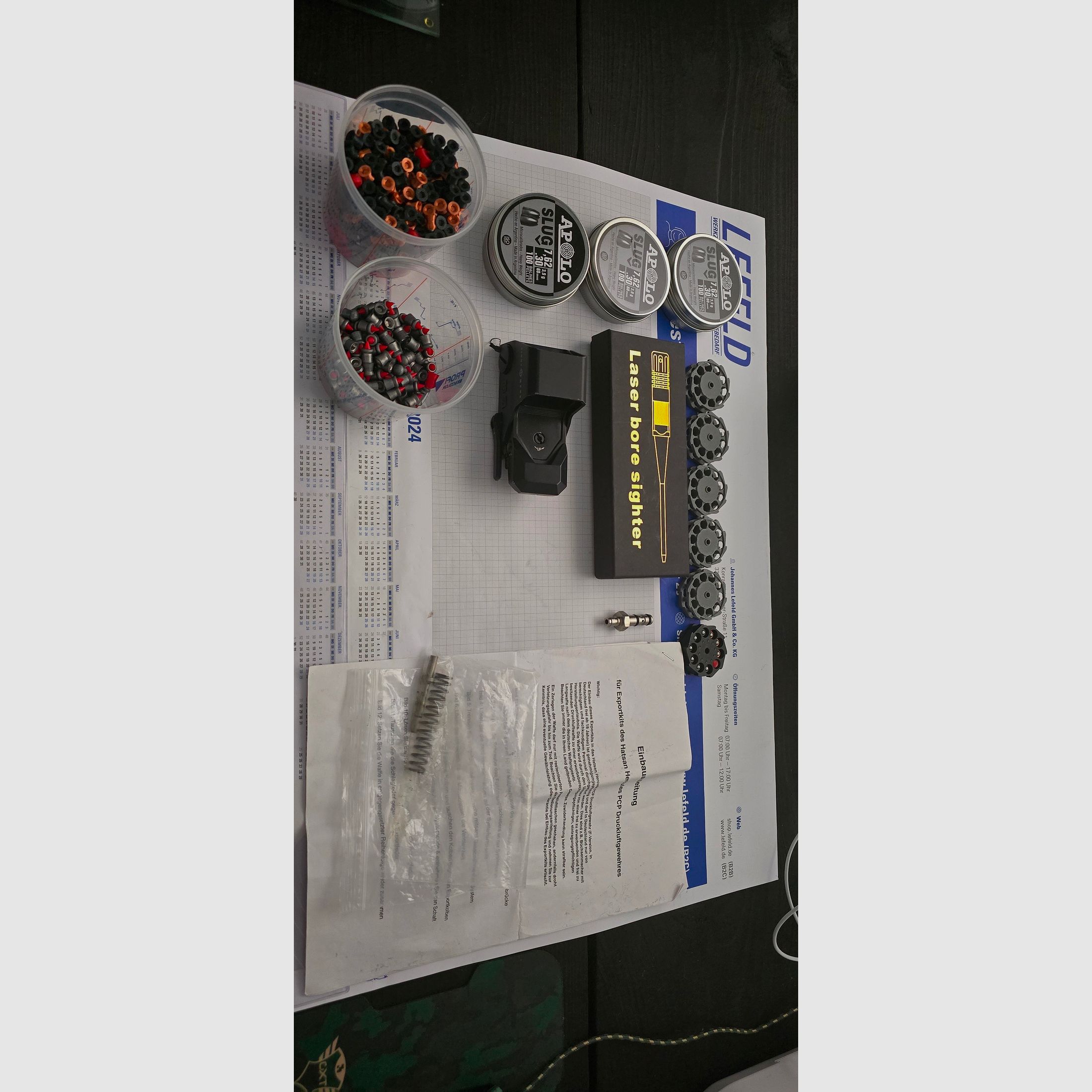 Hatsan Herkules 7,62 met compressor en accessoires