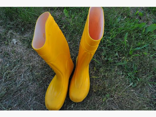 Gummistiefel in gelber Farbe Schuhgröße 43